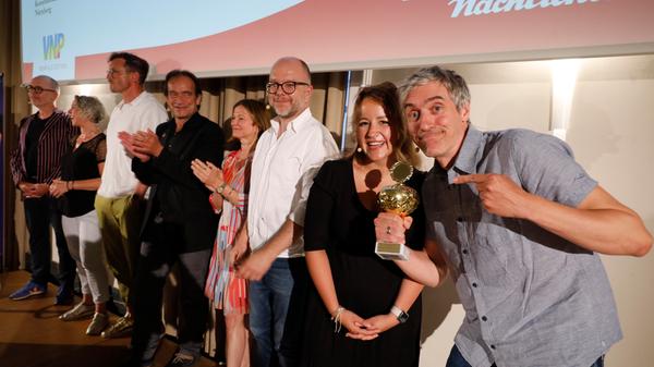 Begeisterte Zuschauer beim Reporter-Slam der Nürnberger Nachrichten im Museum für Kommunikation.