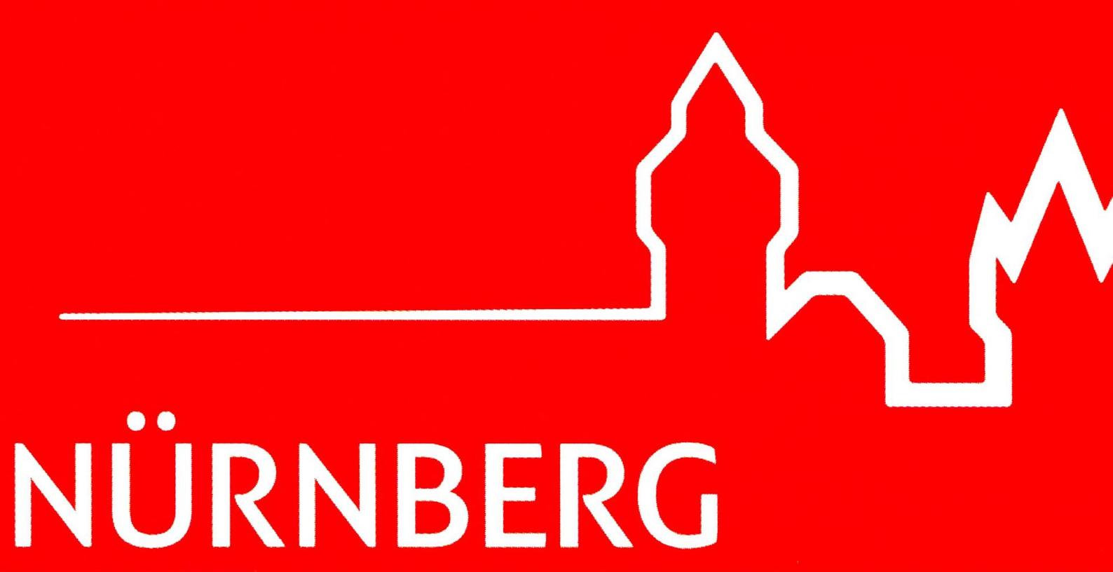 Eine kräftige Silhouette, der Name Nürnberg in Großbuchstaben: So sieht das neue Stadt-Logo aus.