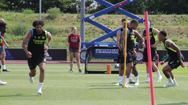 Arsenal bereitet sich in Herzogenaurach aufs Freundschaftsspiel gegen den 1. FC Nürnberg vor.