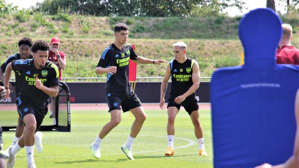 Kai Havertz beim Warm-up
