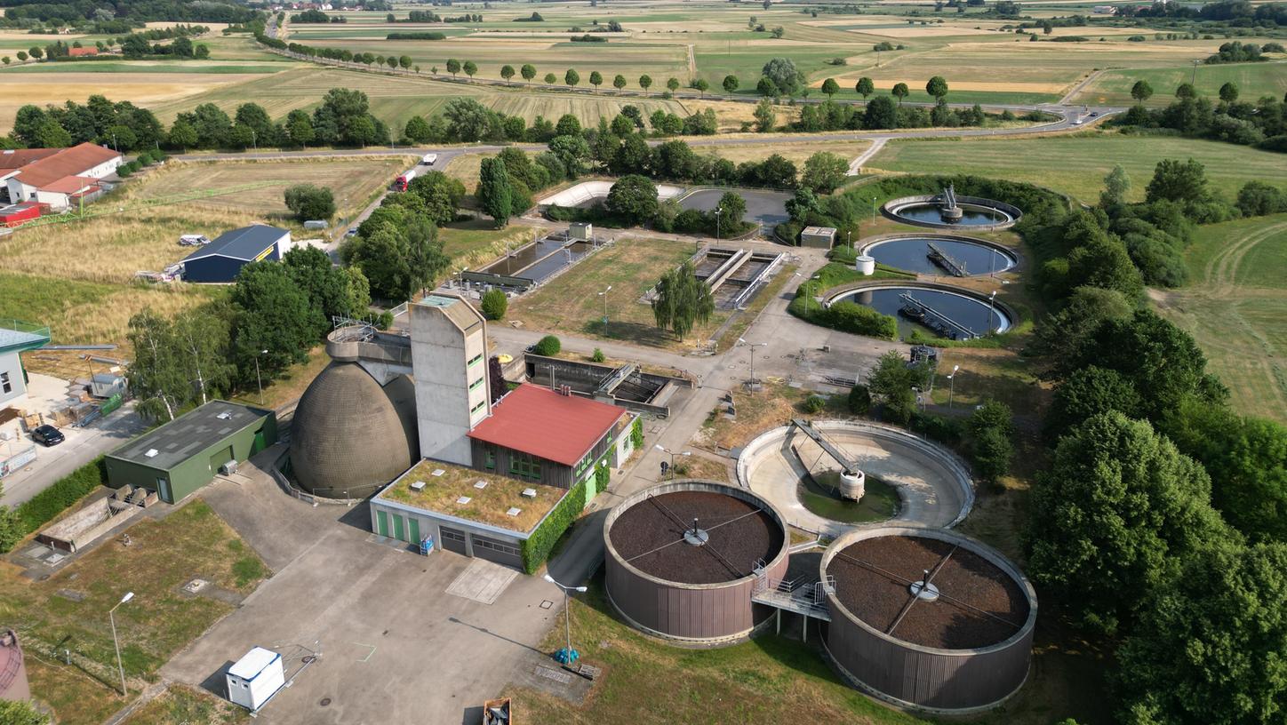 Die Kläranlage in Gunzenhausen wird derzeit teilweise saniert. Die Kläranlage in Gunzenhausen wird derzeit teilweise saniert.