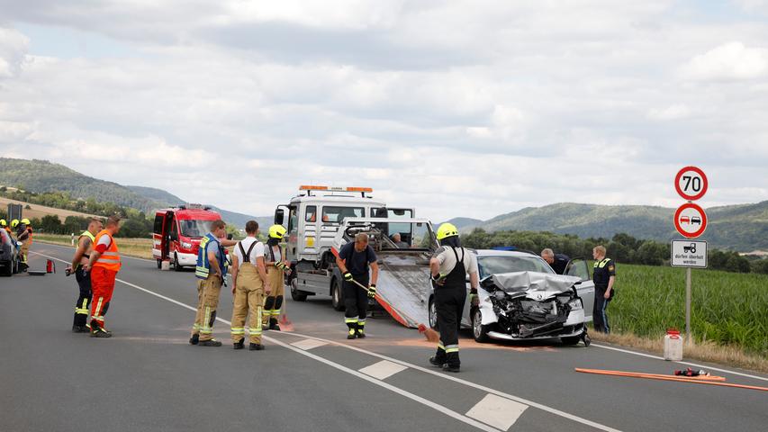 Die B470 musste kurzzeitig gesperrt werden. Die B470 musste kurzzeitig gesperrt werden.