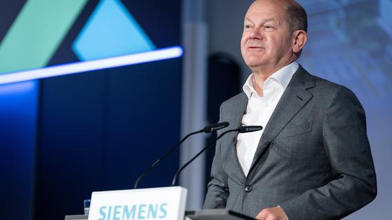 Warum der Kanzler so gerne Siemens in Erlangen besucht