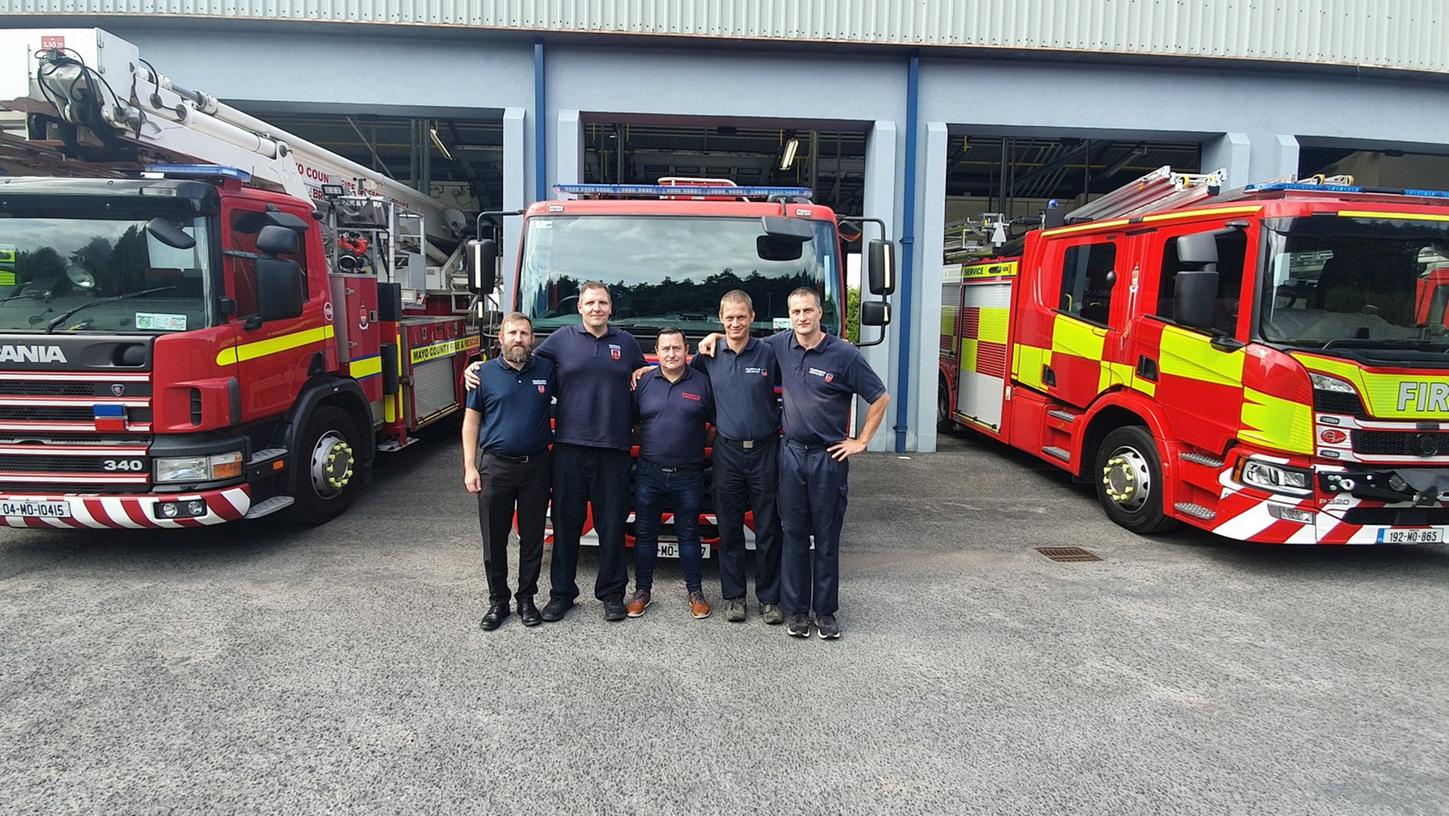 Trip nach Irland Feuerwehr Höchstadt zu Besuch in der Partnerstadt