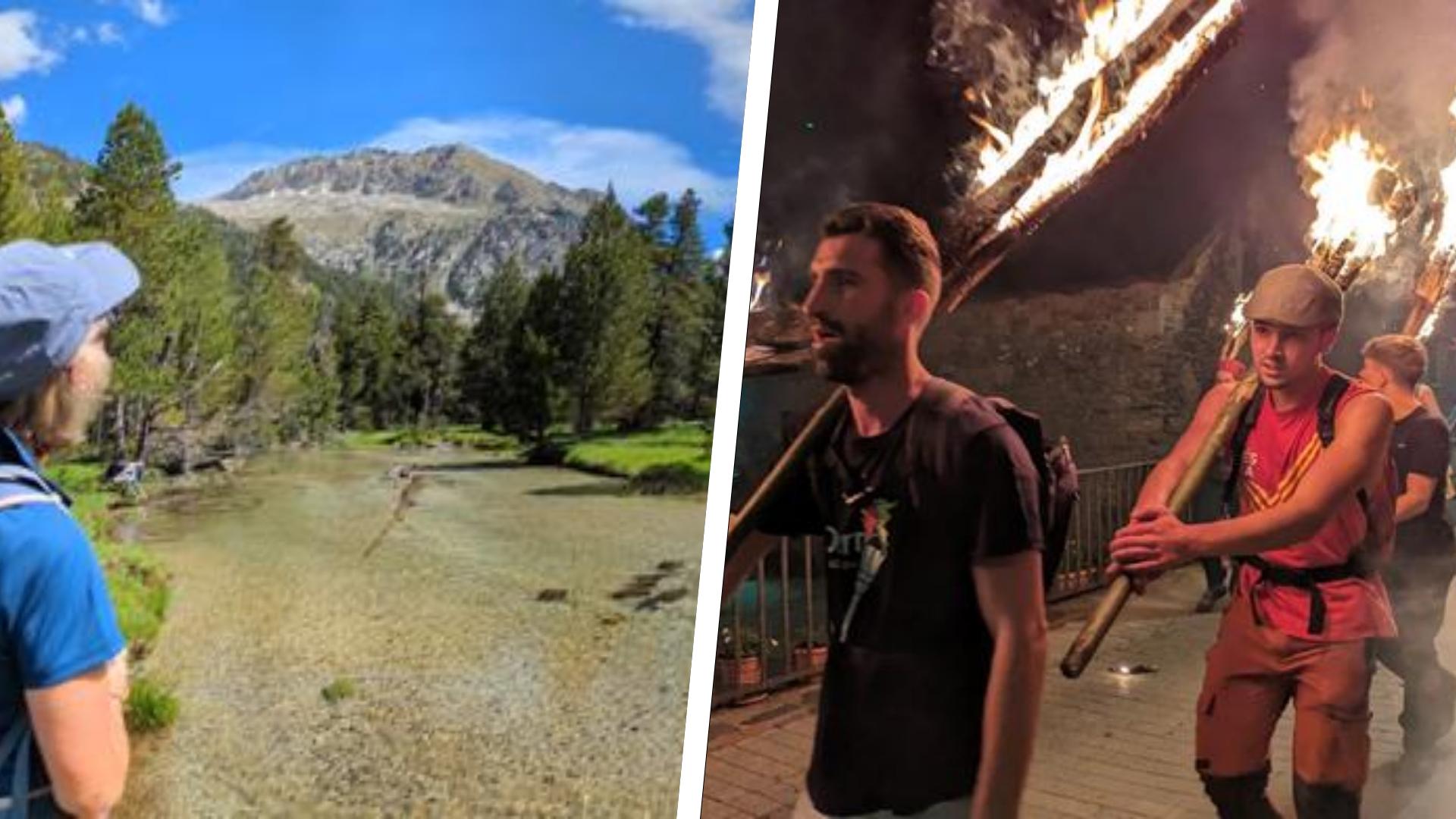 Feuer und Wasser: Zur Zeit der Sommersonnenwende sind in den spanischen Pyrenäen beide Elemente besonders präsent. Feuer und Wasser: Zur Zeit der Sommersonnenwende sind in den spanischen Pyrenäen beide Elemente besonders präsent.