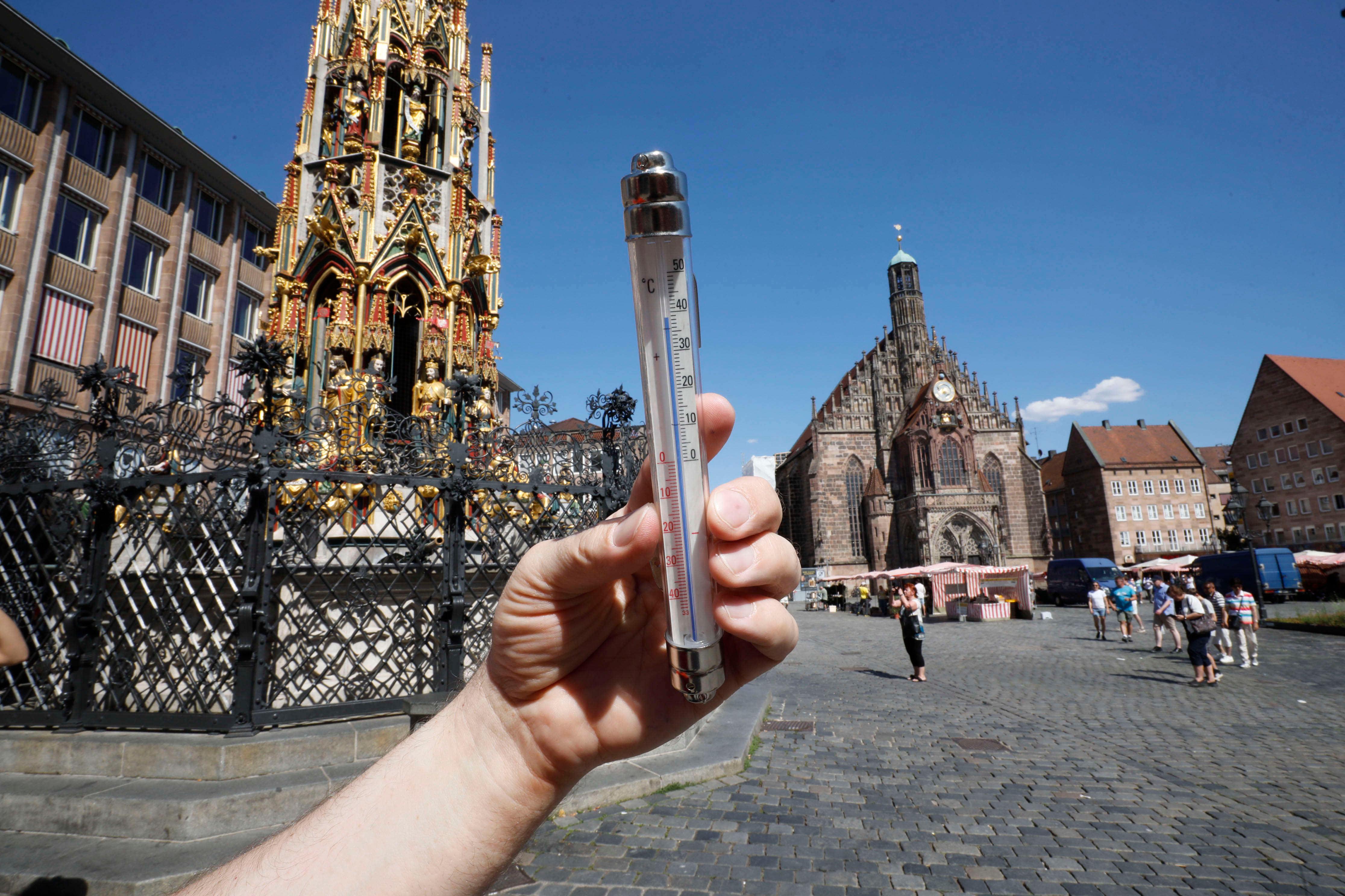 Kein Wunder, denn dort kletterte das Thermometer auf 38 Grad.
