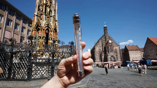 Kein Wunder, denn dort kletterte das Thermometer auf 38 Grad.