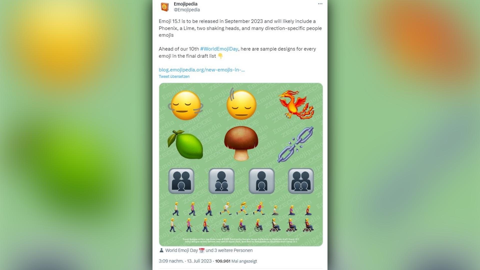 Im September entscheidet das Unicode-Konsortium darüber, welche Emojis bald auf unseren Handys zu sehen sind. Im Juli veröffentlichte die Unterorganisation Emojipedia einen ersten Entwurf der diesjährigen Kandidaten Im September entscheidet das Unicode-Konsortium darüber, welche Emojis bald auf unseren Handys zu sehen sind. Im Juli veröffentlichte die Unterorganisation Emojipedia einen ersten Entwurf der diesjährigen Kandidaten