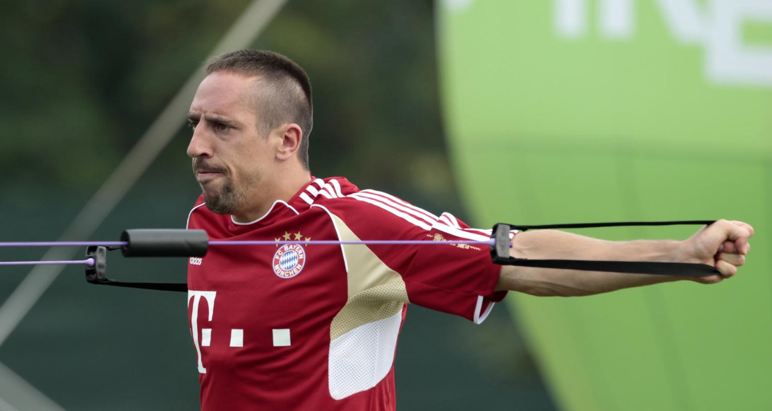 Volle Konzentration auf die Bundesliga: Franck Ribéry ist beim FC Bayern München in die Saison-Vorbereitung eingestiegen.