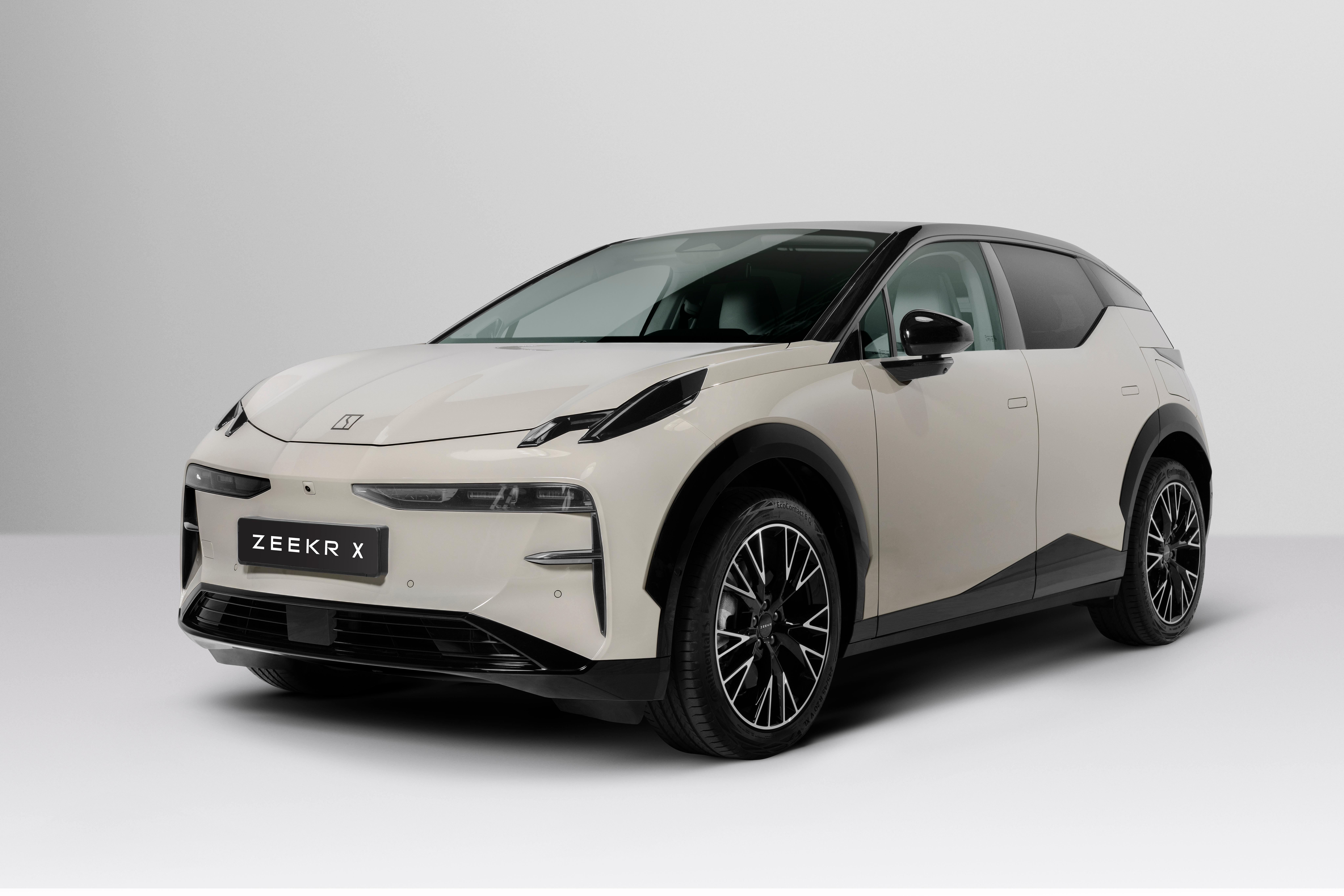 Auch das vollelektrische Kompakt-SUV Zeekr X kommt im ersten Halbjahr 2024 auf den deutschen Markt. In den Niederlanden werden Preise ab 44.990 Euro aufgerufen.