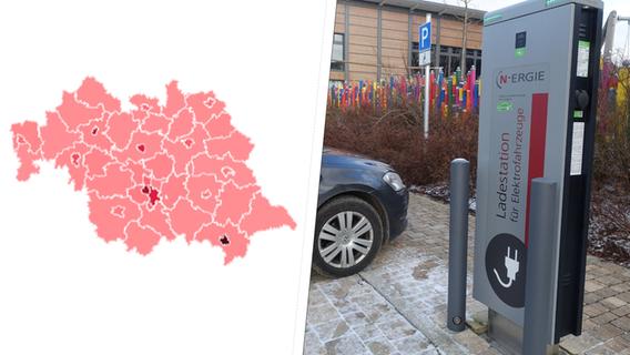 Interaktive Karte: So viele Ladesäulen gibt es für Ihr E-Auto in Nürnberg und Nordbayern