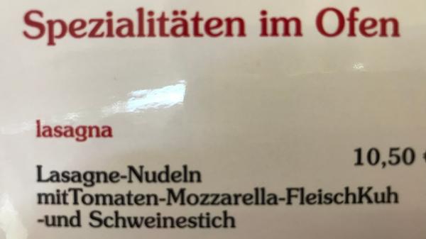 Gesehen in Lissabon/Portugal in einem italienischen Restaurant von Peter Fink aus Feucht.