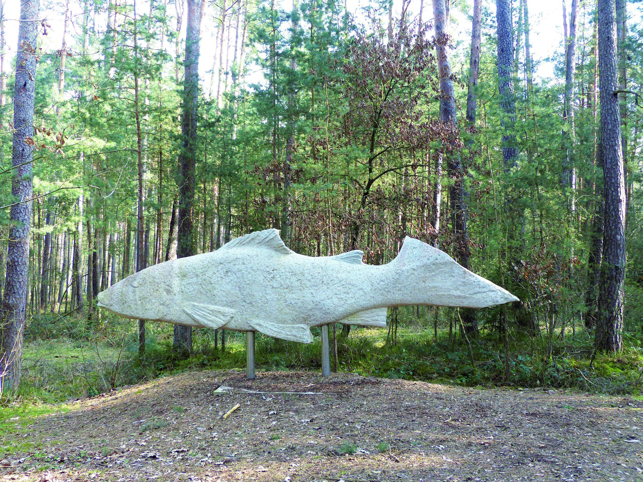 Was macht ein Fisch im Wald? Die Antwort darauf gibt es auf dem Kunstweg, der sich auf mehr als neun Kilometern durch Rednitzhembach, das ruhige Rednitztal und den schattigen Wald weiter südlich zieht. Angefangen hat alles 1994/1995 mit dem im Flusstal aufgestellten "Holzmoh", seither ist eine Open-Air-Galerie mit mehr als 50 Kunstwerken daraus geworden. Der Kunstweg eignet sich ebenso für Radler und sportliche Spaziergänger wie für kurzweilige Runden mit dem Kinderwagen oder Besuche von Hobby-Poeten.
