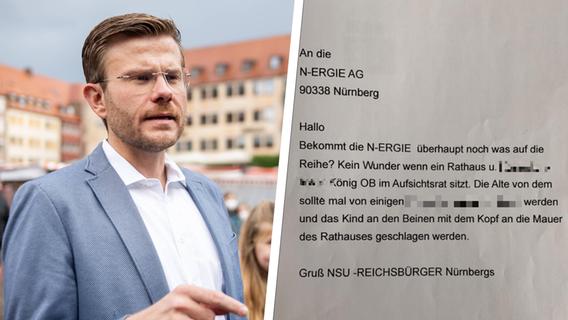 Erschütternde Zeilen: Nürnbergs Oberbürgermeister König macht unfassbare Hassnachricht öffentlich
