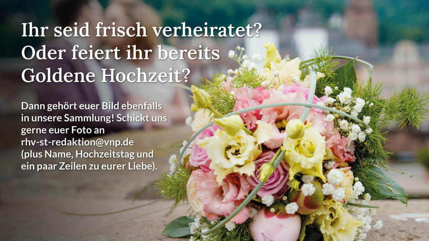 Tag der Liebe: Das sind die Hochzeitspaare aus Schwabach und dem Landkreis Roth