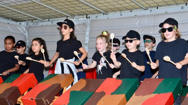 Auch Kinder dürfen zwischendrin den Takt vorgeben.