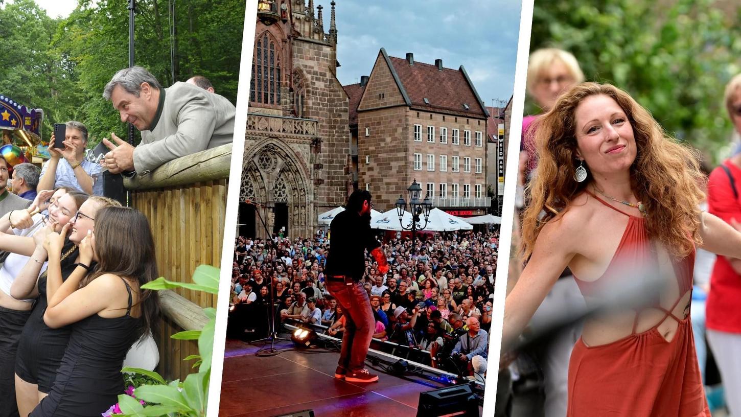 Ob beim Annafest in Forchheim oder beim Bardentreffen in Nürnberg: Ganz Franken war am Wochenende auf den Beinen. 