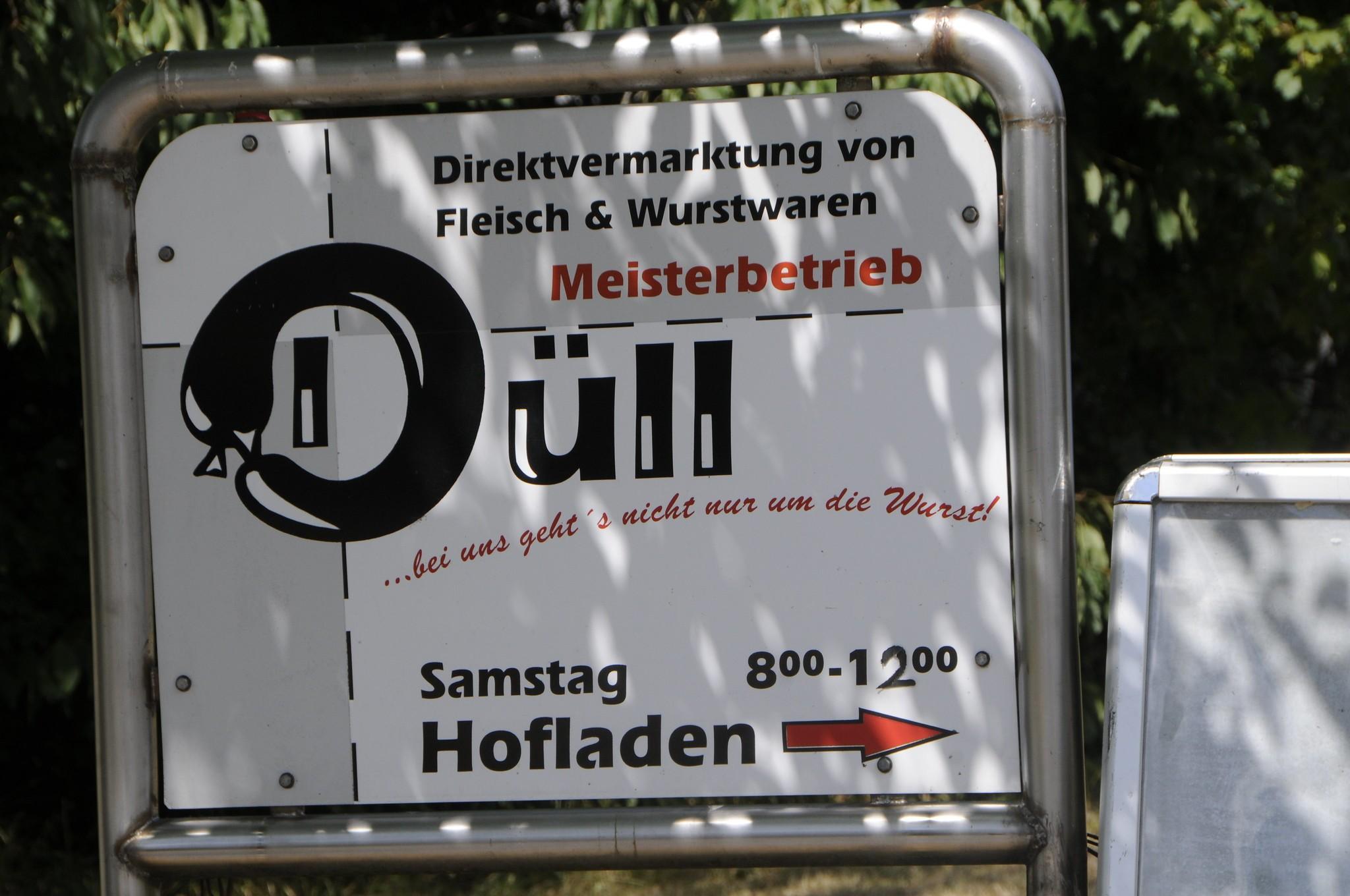 ..., aber die Direktvermarktung landwirtschaftlicher Produkte wird großgeschrieben. 