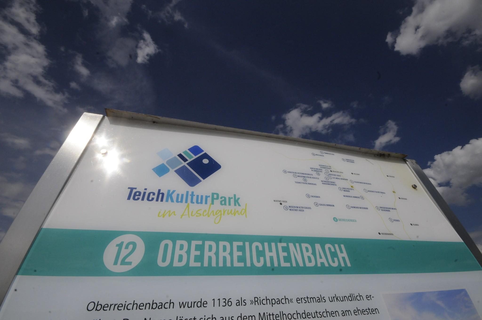 Die Oberreichenbacher Weiherketten gehören zum "TeichKulturPark". Insgesamt gibt es 22 Stationen im ganzen Aischgrund.