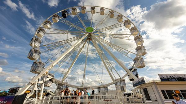 Bei "Open Beatz" gibt es auch wieder ein Riesenrad, dieses Mal absturzsicher.