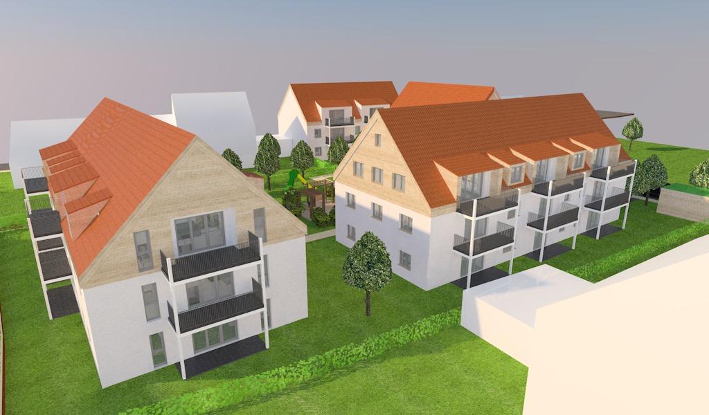 Wohnungsbauprojekt in der Südlichen Ringstraße in Weißenburg, bosch Immobilien. - BU: Hier mit Blick in Richtung Stadtmauer. Etwa 32 Wohnungen sollen entstehen. Aktuell steht auf dem großen Grundstück nur ein Haus direkt an der Südlichen Ringstraße.