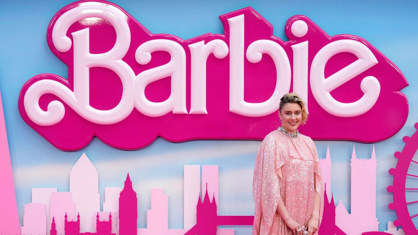 Regisseurin Greta Gerwig bei der "Barbie"-Premirere in London.