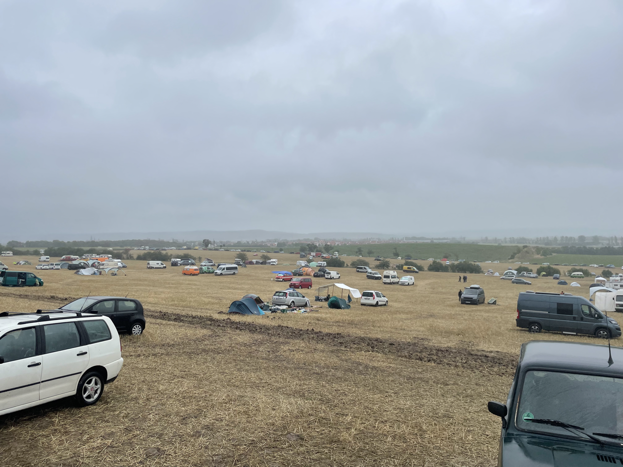 Der Zeltplatz war am Sonntag bereits sichtlich leerer.