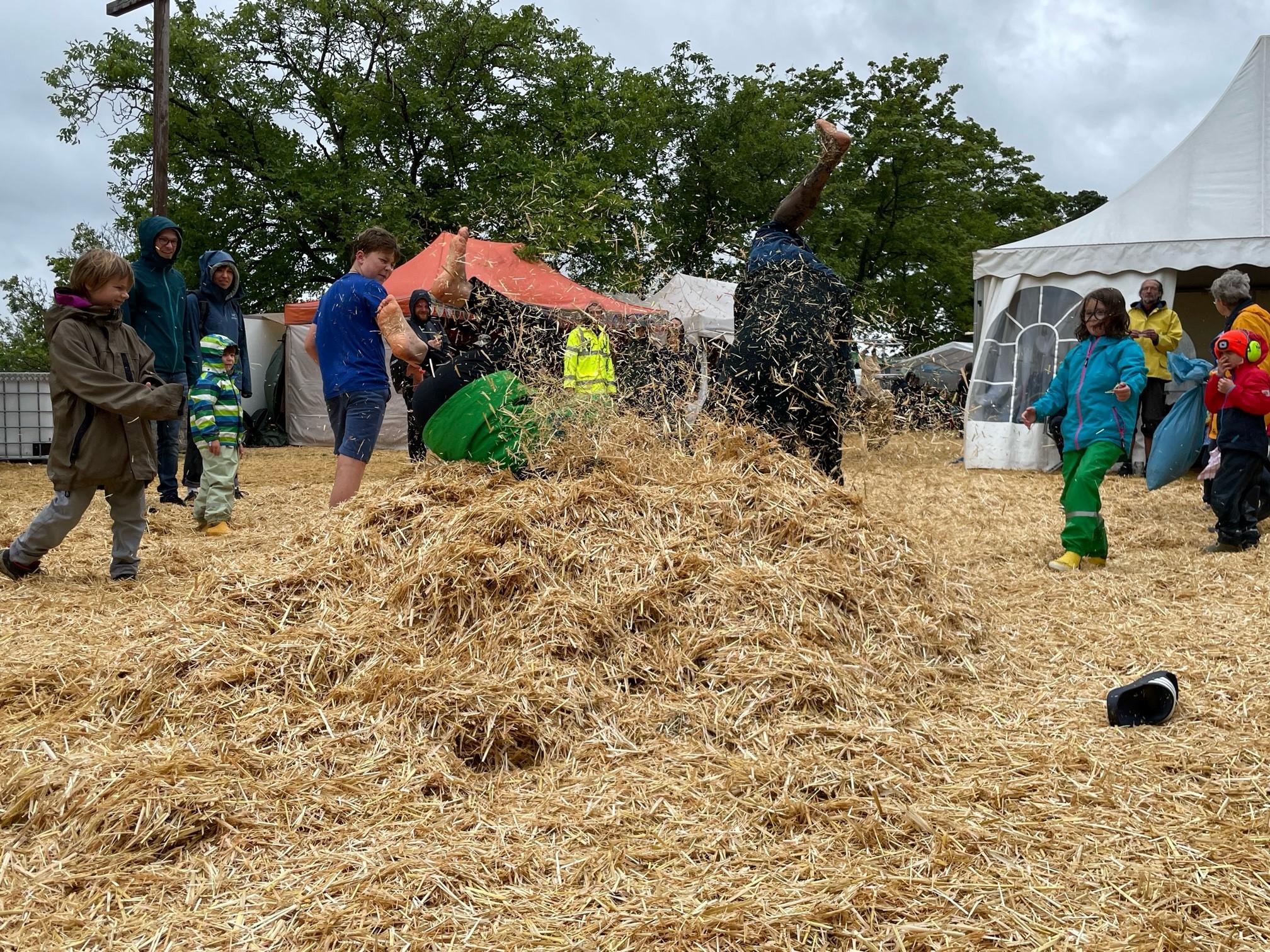 Wobei auch waghalsige Sprünge für Abwechslung ... 