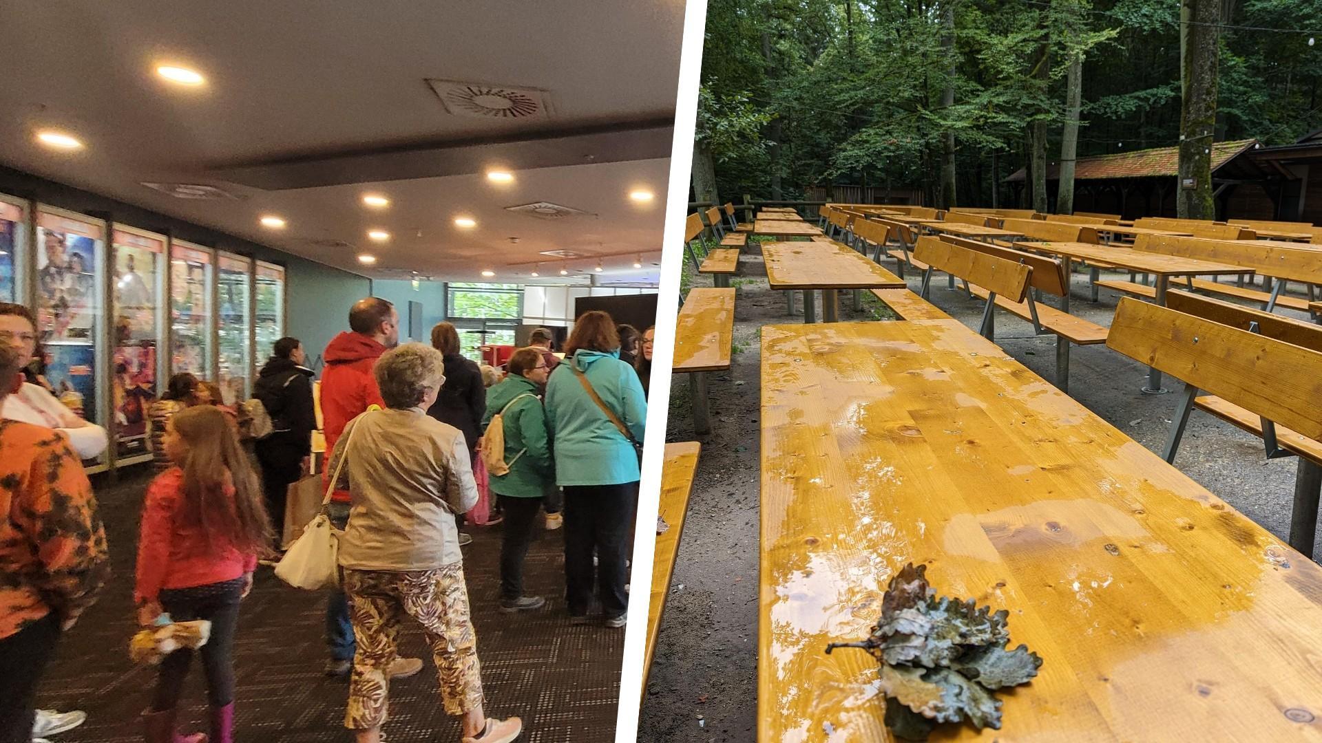 Montagmittag im Landkreis Erlangen-Höchstadt: Während die Schlange im Erlanger Cinestar immer länger wird, herrscht im Felsenkeller in Neuhaus gähnende Leere. Montagmittag im Landkreis Erlangen-Höchstadt: Während die Schlange im Erlanger Cinestar immer länger wird, herrscht im Felsenkeller in Neuhaus gähnende Leere.