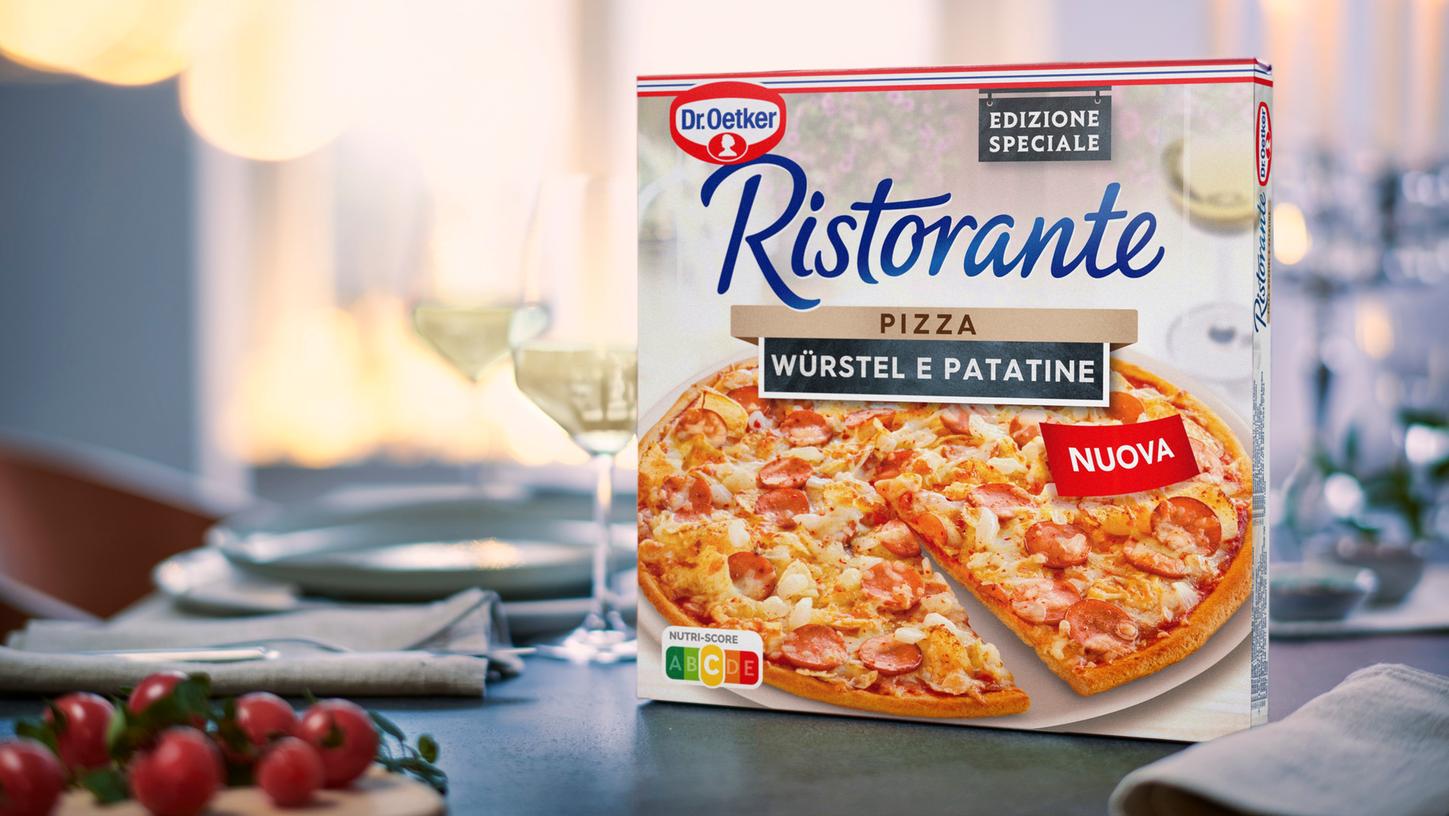 Ab September wird die Tiefkühlpizza Produktlinie Ristorante mit der Spezialedition "Ristorante Pizza Würstel e Patatine" ergänzt.
