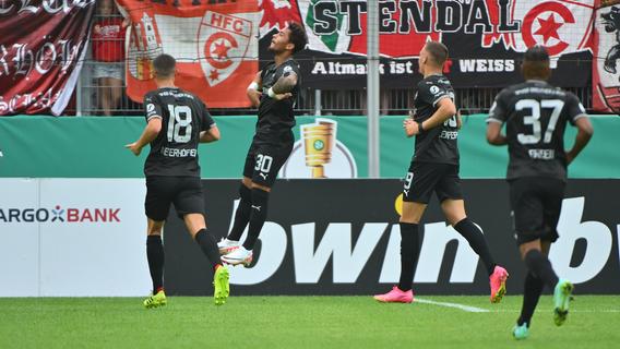 1:0 beim Halleschen FC: Armindo Sieb schießt das Kleeblatt in die zweite Runde