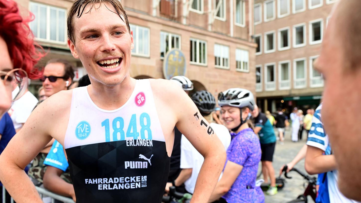 Nur Laufen und Radfahren: Der Triathlon Nürnberg musste wegen der schlechten Wasserqualität im Wöhrder See als Duathlon ausgetragen werden.