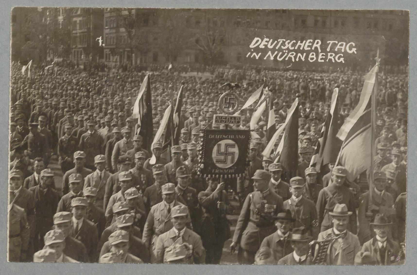 Vor 100 Jahren: Nazi-Aufmarsch mit Hitler in Nürnberg