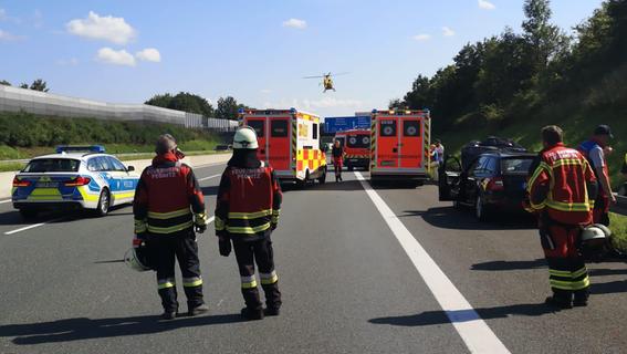 Auffahrunfall auf der A9 bei Pegnitz: Vier zum Teil lebensgefährlich Verletzte