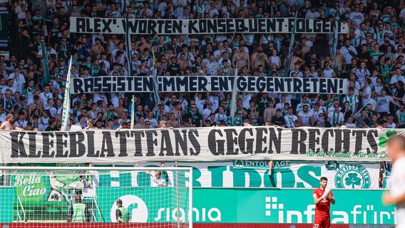 Nach Vorfall in Halle: Kleeblatt-Fans mit klarem Statement gegen Rassismus