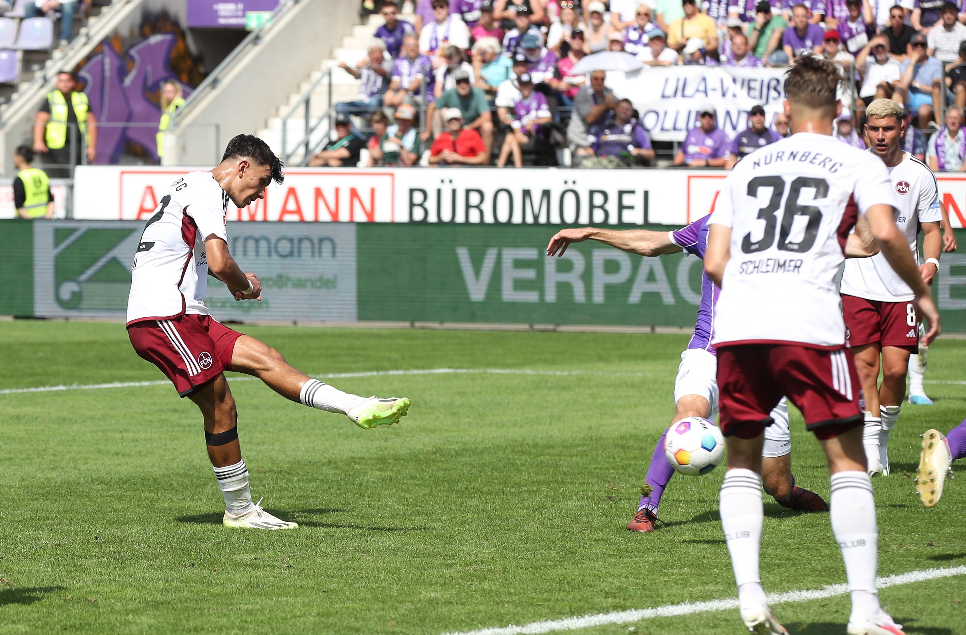 Einfach nicht aufzuhalten: Can Uzun hat einen Lauf - der Angreifer mit Saisontor Nummer sechs.