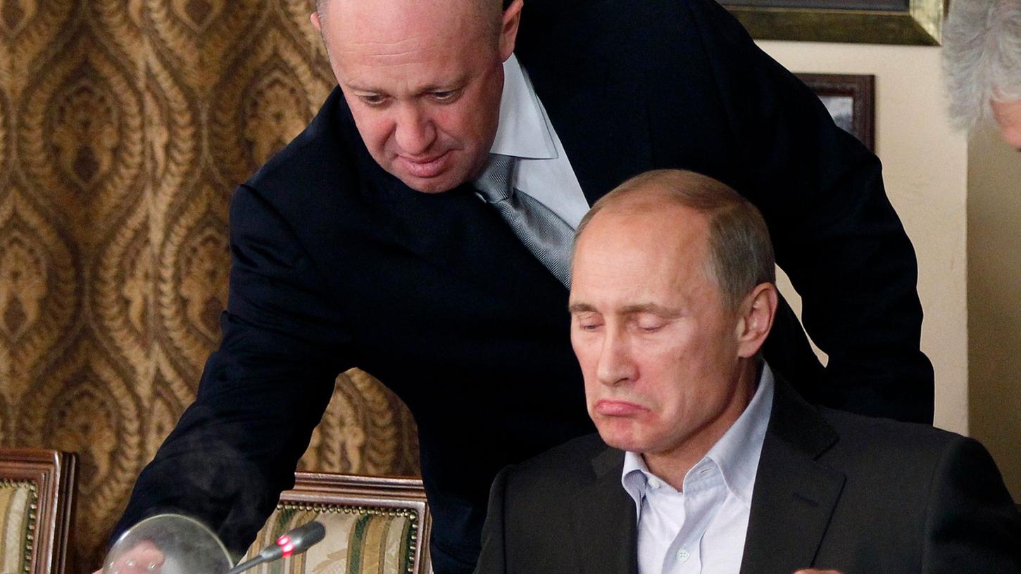 Wagner-Chef Jewgeni Prigoschin (oben) und der russische Präsident Wladimir Putin hatten zuletzt Differenzen.