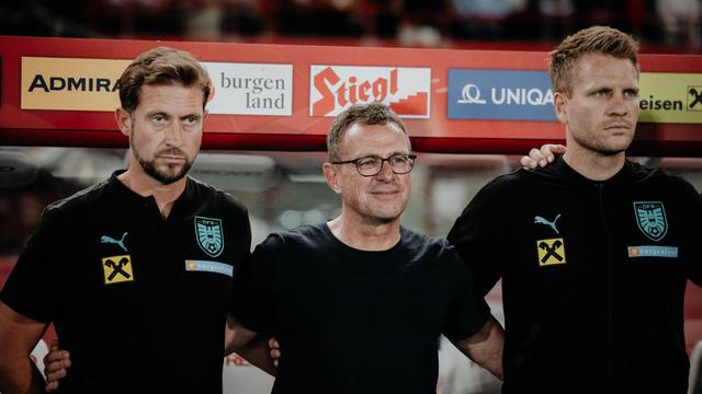 Der nächste Aufstieg: Seit Juni 2022 ist Peter Perchtold (rechts) einer der Co-Trainer von Ralf Rangnick beim ÖFB. Der nächste Aufstieg: Seit Juni 2022 ist Peter Perchtold (rechts) einer der Co-Trainer von Ralf Rangnick beim ÖFB.