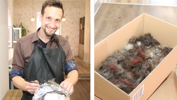 Mit Haaren die Weltmeere retten: Friseur aus Mittelfranken beteiligt sich an besonderer Aktion