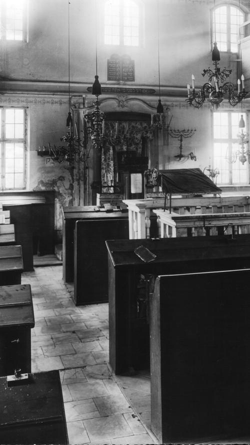 Zu Beginn der Vertreibung und Ermordung von Millionen jüdischer Bürger durch die Nazis: Die Schwabacher Synagoge im Jahr 1938.