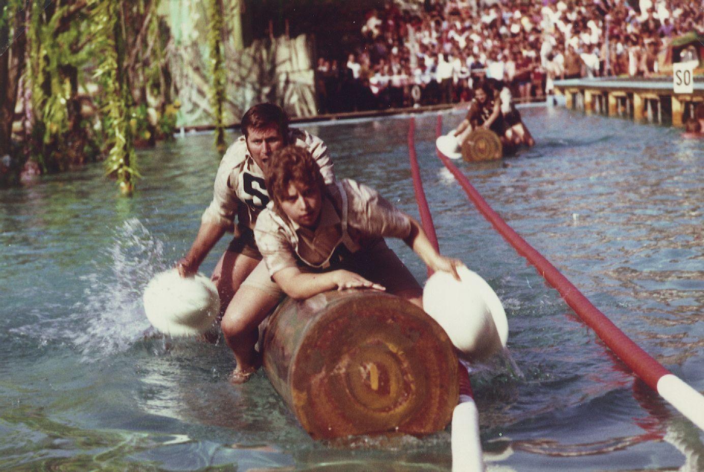 Mit einem Heimsieg über Schorndorf qualifizierte sich Schwabach am 8. Mai 1971 für das Europafinale des legendären "Spiels ohne Grenzen". Der Städte-Wettkampf wurde live im Fernsehen übertragen.