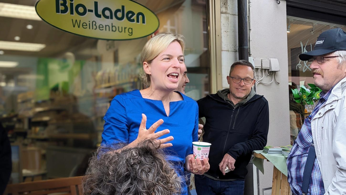 Katharina Schulze zu Besuch in Weißenburg.