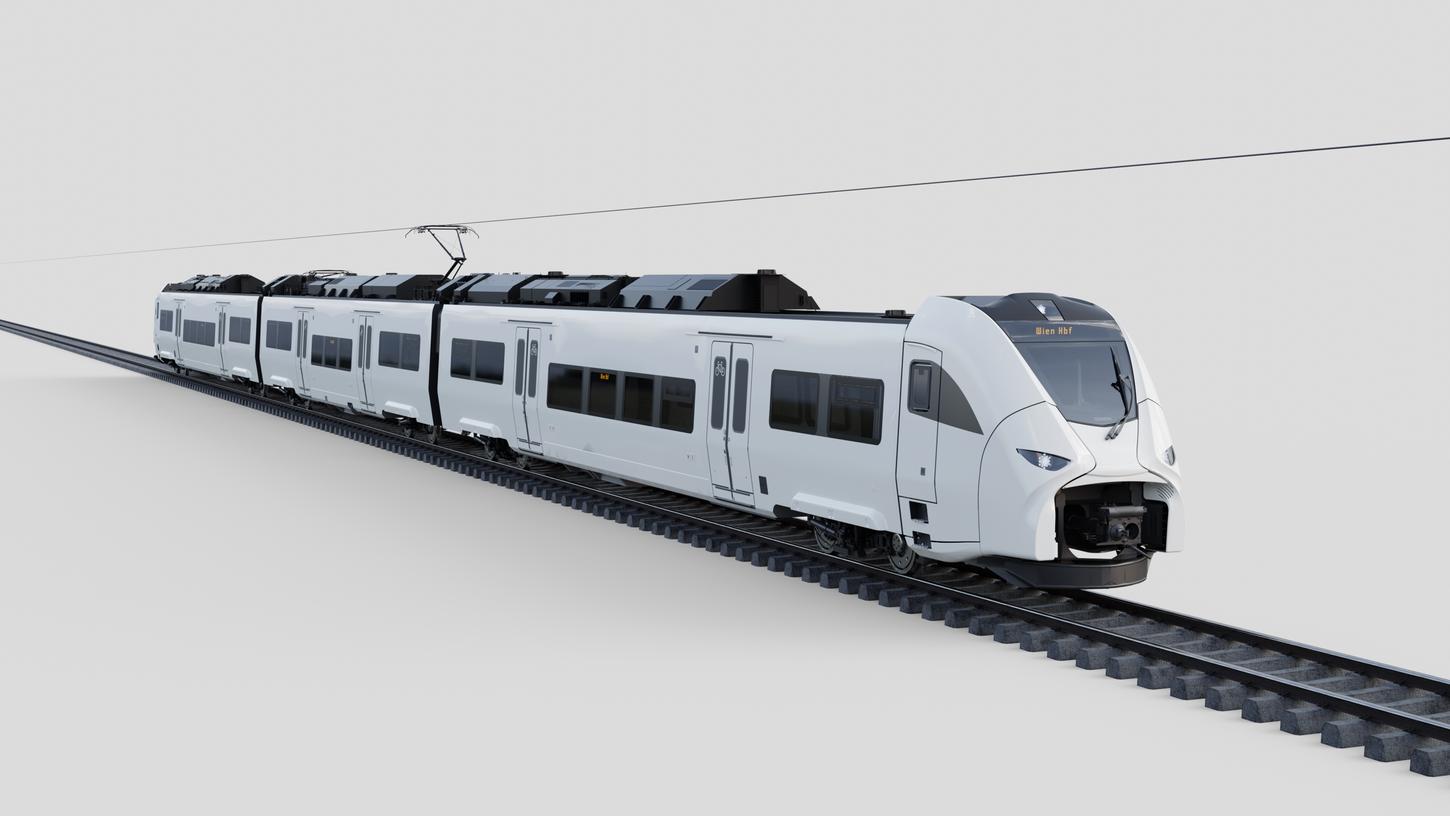 So sieht der Zug von Siemens Mobility aus, der voraussichtlich ab 2028 in Österreich unterwegs sein soll.