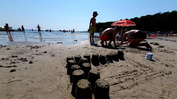 Ideal auch für kleine Kinder, die gerne Sandburgen bauen.