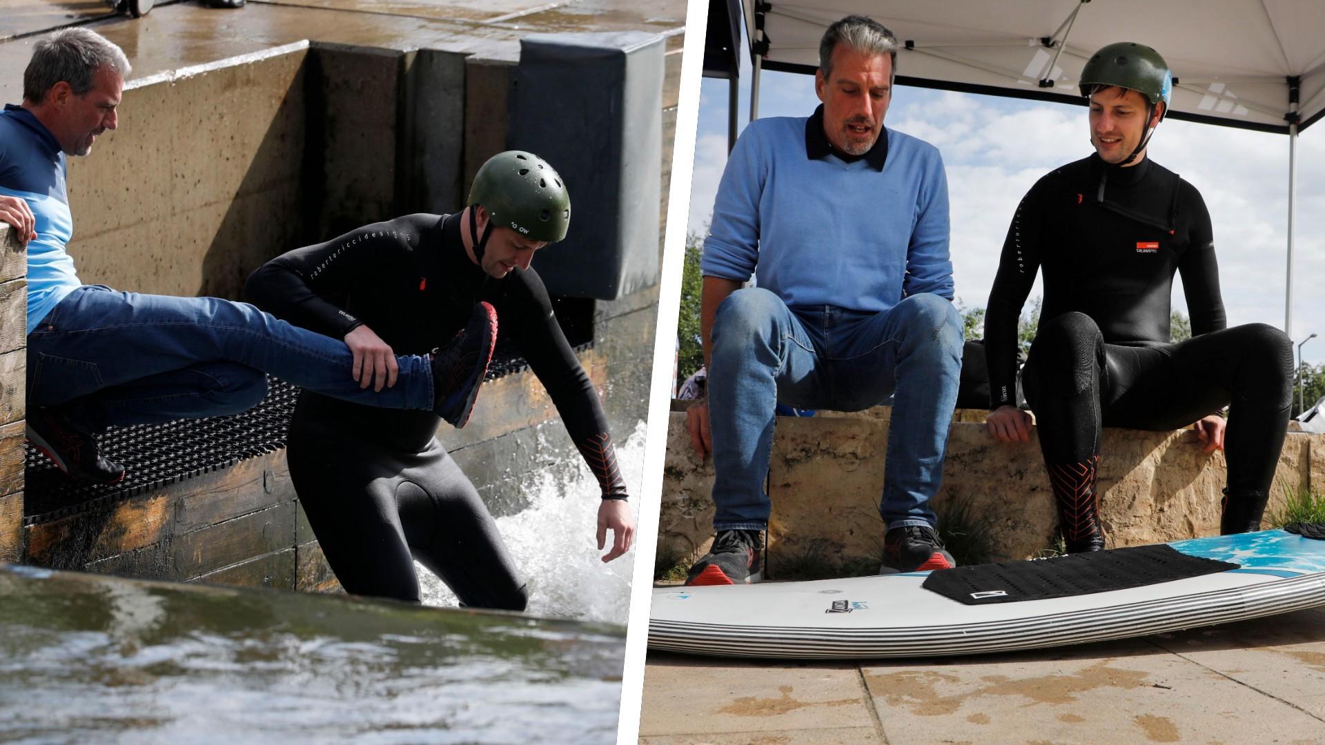 Surfen als blutiger Anfänger an der Fuchslochwelle