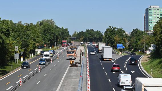 Frankenschnellweg: Autofahrer haben wieder Freie Fahrt bei Erlangen - jedenfalls fast