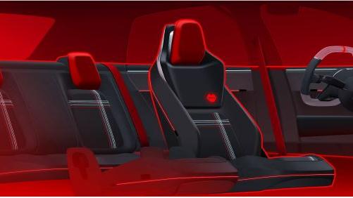 Typisch GTI: Die Sitzbezüge mit Karomuster. In die Fahrersitzlehne ist ein Pulssensor integriert.