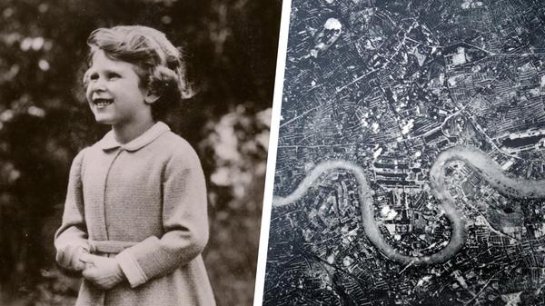 Die junge Elizabeth erlebt keine normale Kindheit. Als etwa Fünfjährige wirkt ihr Lachen noch unbeschwert, doch schon früh muss sie als Mitglied der Königsfamilie Verantwortung übernehmen. So auch während des Zweiten Weltkriegs: Im zarten Alter von 14 Jahren hält sie ihre erste Rundfunkansprache - an Kinder, die aufgrund der Bombenangriffe der Luftwaffe auf London und andere britische Großstädte evakuiert worden sind.