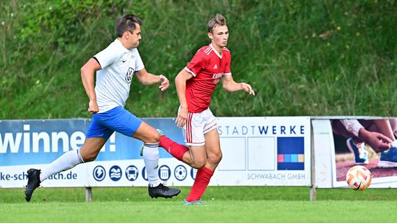 Nikolas Weidmann vom TSV Wolkersdorf gelingt bei Abschiedsspiel gegen Spalt einfach kein Treffer