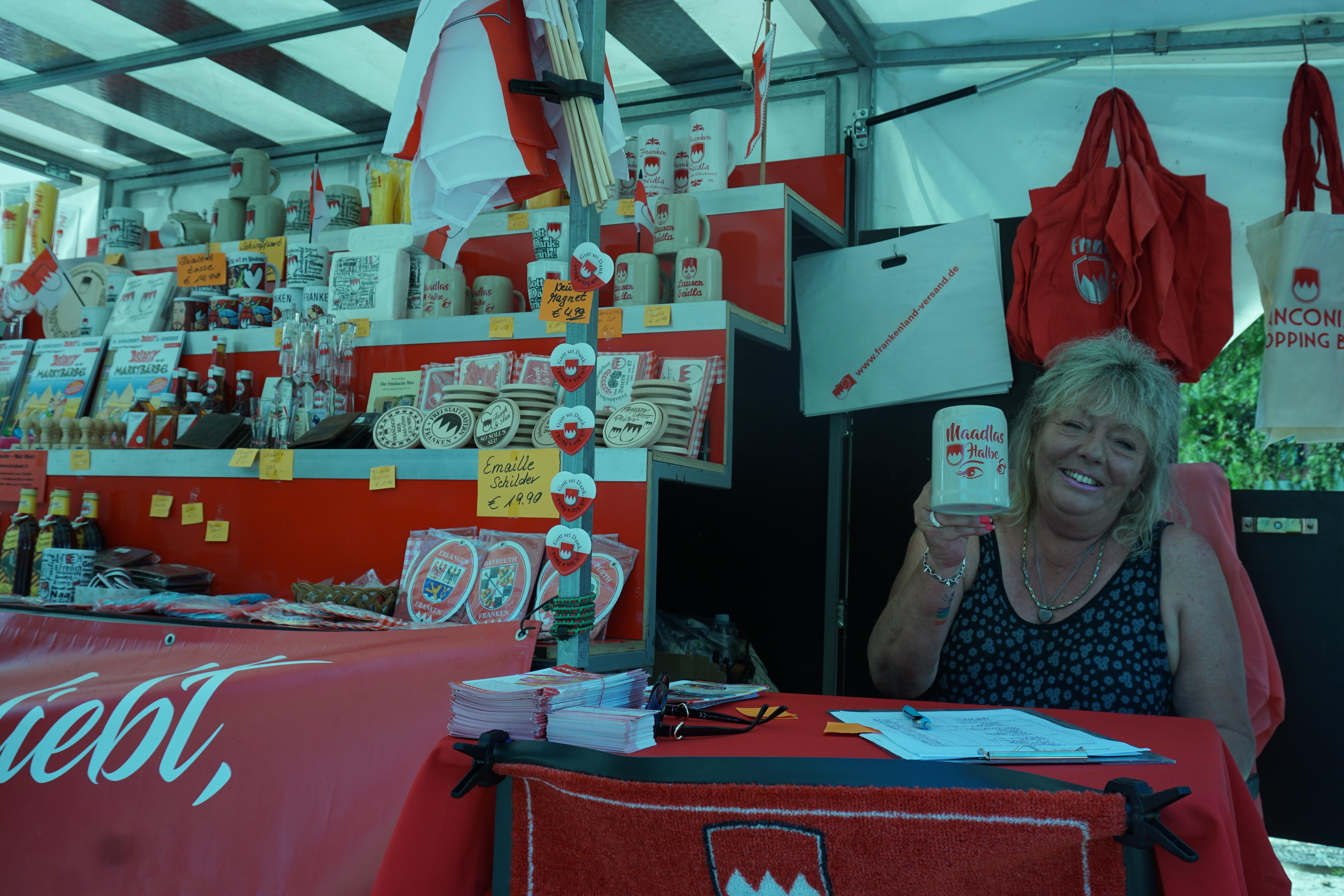 Zum ersten Mal beim Forchheimer Jahrmarkt dabei: Der Frankenstand und ...